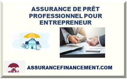 ASSURANCE DE PRÊT PROFESSIONNEL POUR ENTREPRENEUR 2024